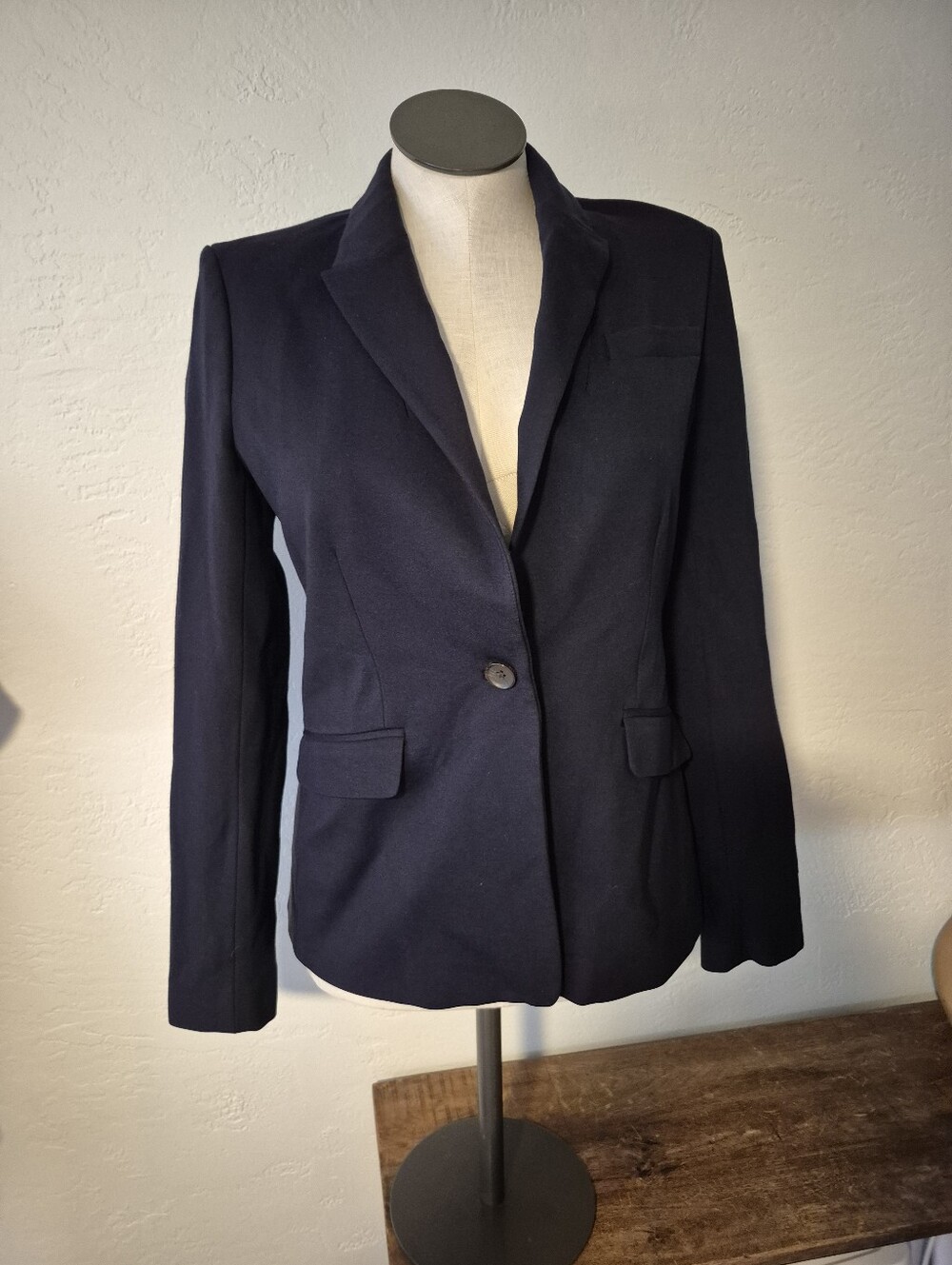 Boden Navy Single-Button Blazer 10